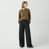 Theory Relaxed Pant In Cotton Chino In Black
