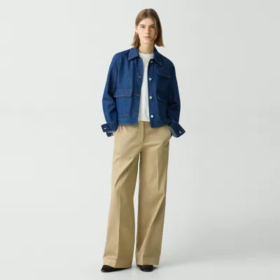 Theory Relaxed Pant In Cotton Chino In Trench