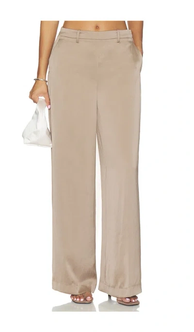Theory Relaxed Pant In Mocha Taupe