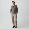 Theory Relaxed Pleat Pant In Cashmere-blend Flannel In Gray