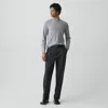 Theory Relaxed Pleat Pant In Stretch Wool In Blue