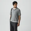 Theory Relaxed Polo Shirt In Regal Wool In Gray