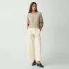 Theory Relaxed Pull-on Pant In Good Linen In Light Linen