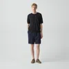 Theory Relaxed Pull-on Short In Performance Suiting In Blue