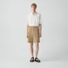 Theory Relaxed Pull-on Short In Performance Suiting In White