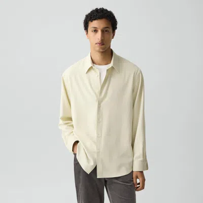 Theory Leaf Relaxed Button-up Shirt In Neutral