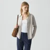Theory Relaxed Shirt In Recycled Cashmere In Gray