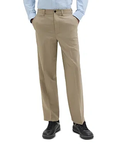 Theory Relaxed Straight Fit Suit Pants In Light Quarry