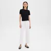 Theory Relaxed Straight Jean In Denim In Optic White