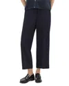 Theory Wool-felt Straight-leg Pants In Nocturnal Navy
