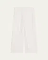 Theory Relaxed Straight-leg Pull-on Pants In Iv