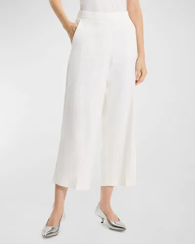 THEORY RELAXED STRAIGHT-LEG PULL-ON PANTS