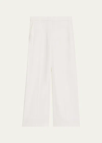 Theory Relaxed Straight-leg Pull-on Pants In Iv