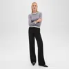 Theory Relaxed Straight Pant In Admiral Crepe In Black