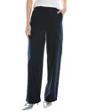 Theory Relaxed Straight Wool-blend Cargo Pant In Blue