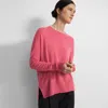 Theory Relaxed Sweater In Cashmere In Pink Orchid