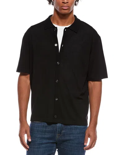 Theory Relaxed Sweater Shirt In Black