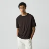 Theory Relaxed Sweater Tee In Regal Wool In Brown