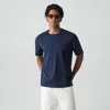 Theory Relaxed Tee In Cotton Jersey In Blue