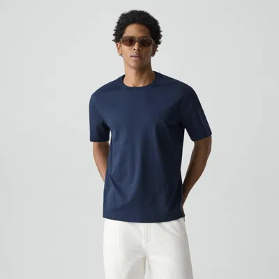 Theory Relaxed Tee In Cotton Jersey In Blue