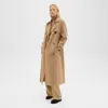 Theory Relaxed Trench Coat In Double-face Wool-cashmere In New Camel