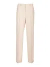 Theory Relaxed Trousers In Neutral