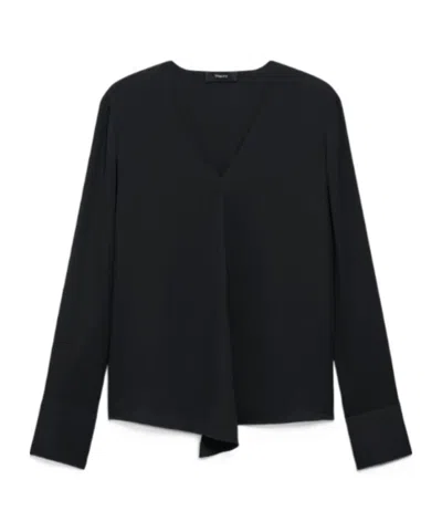 THEORY THEORY RELAXED V-NECK BLOUSE
