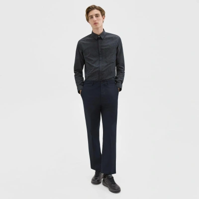 Theory Relaxed Virgin Wool Pant In Navy