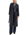 Theory Double-breasted Wool-blend Trench Coat