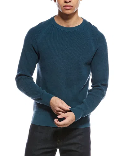 Theory Revel Cashmere-blend Crewneck Sweater In Blue