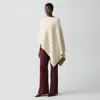 Theory Reversible Draped Poncho In Felted Wool-cashmere