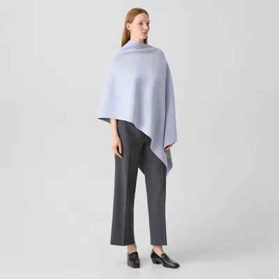 Theory Reversible Draped Poncho In Felted Wool-cashmere In Multi