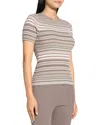 Theory Stripe Merino Wool Rib T-shirt