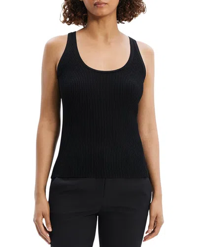 Theory Rib Tank In Black