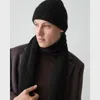 Theory Ribbed Beanie In Cashmere In Black