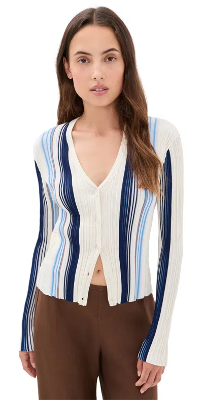 Theory Berk Rib Cardigan In Multi
