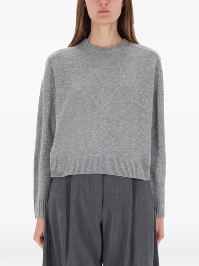 Theory Ribbed Crew-neck Knitwear In Multi