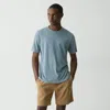 Theory Ribbed Crewneck Tee In Fade Jersey