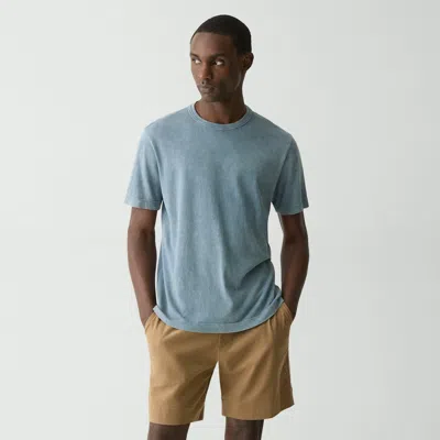 Theory Ribbed Crewneck Tee In Fade Jersey