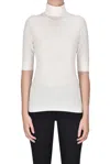 Theory Ribbed Extrafine Knit Pullover In White