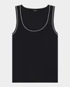Theory Scoop Neck Tank In Black