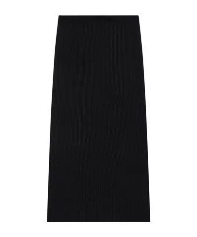 Theory Ribbed Skirt In Black