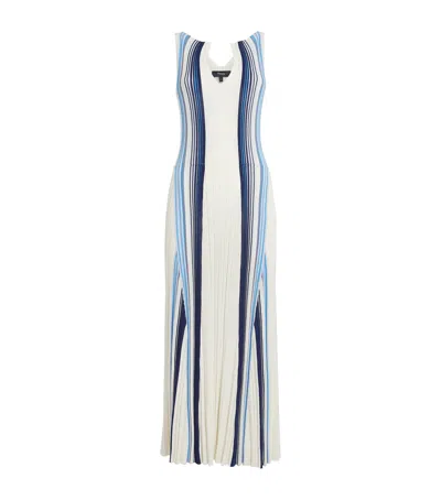 Theory Ribbed Stripe Maxi Dress