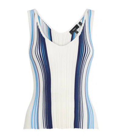 Theory Ribbed Stripe Tank Top