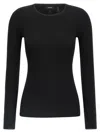 Theory Ribbed Sweater In Black