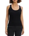 Theory Womens Ribbed Sleeveless Tank Top In Black