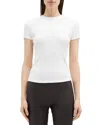 Theory Ribbed Tiny T-shirt In White