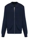 Theory Ribbed Zip-up Cardigan
