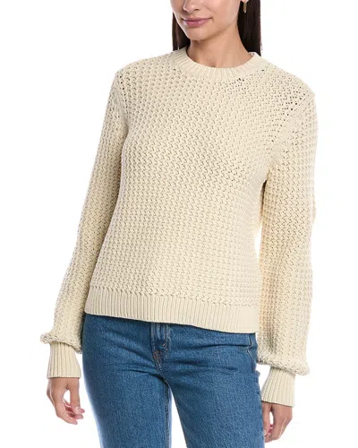 Theory Rickrack Stitch Sweater In Beige