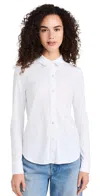 Theory Riduro Long Sleeve Tee White In White